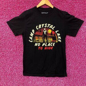 Friday the 13th Jason Vorhees Camp Crystal Lake No Place To Hide Horror Tshirt S